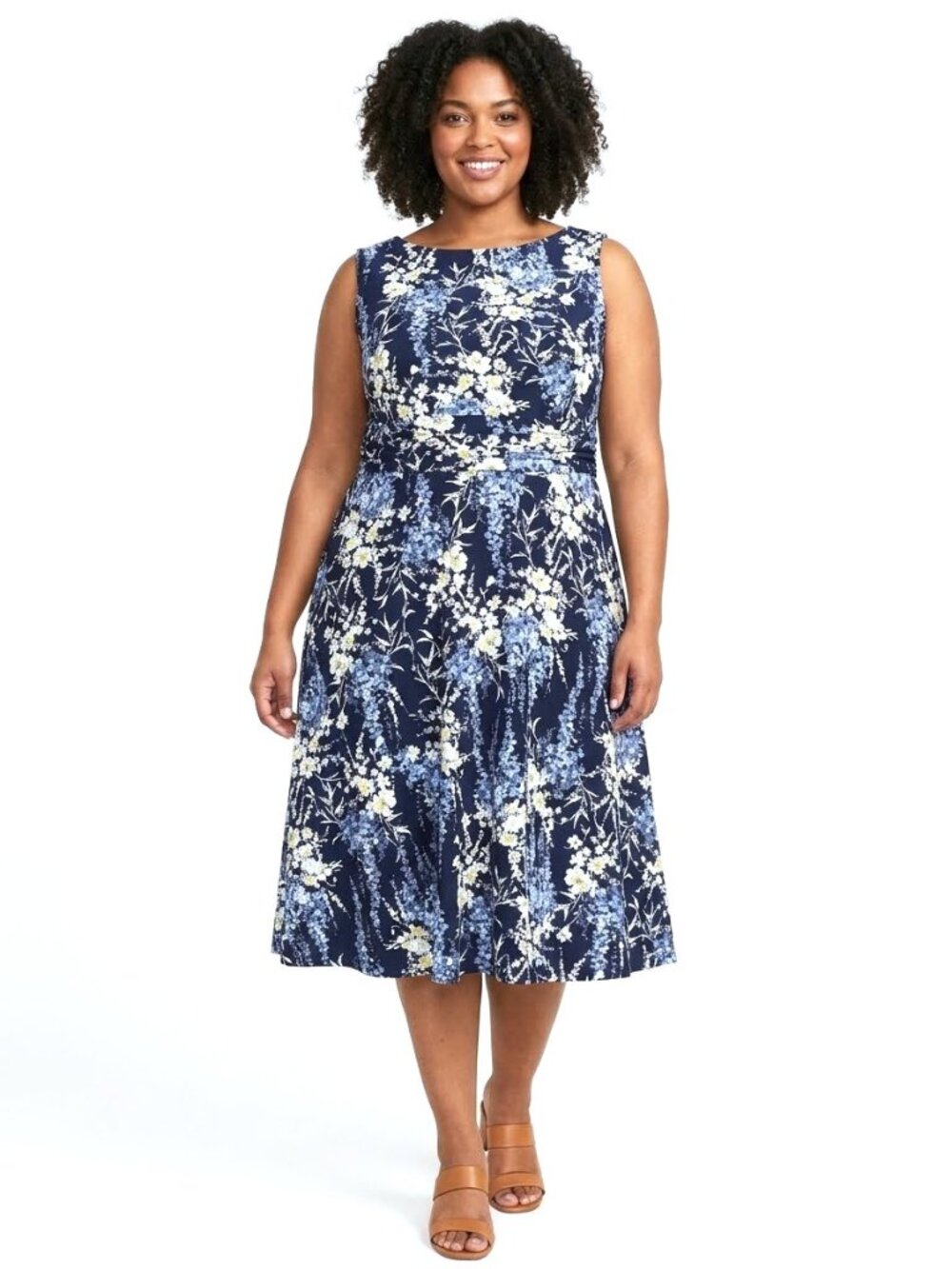 COLDWATER CREEK Sleeveless A-Line Pull-on Midi Dress. Plus Size 20W